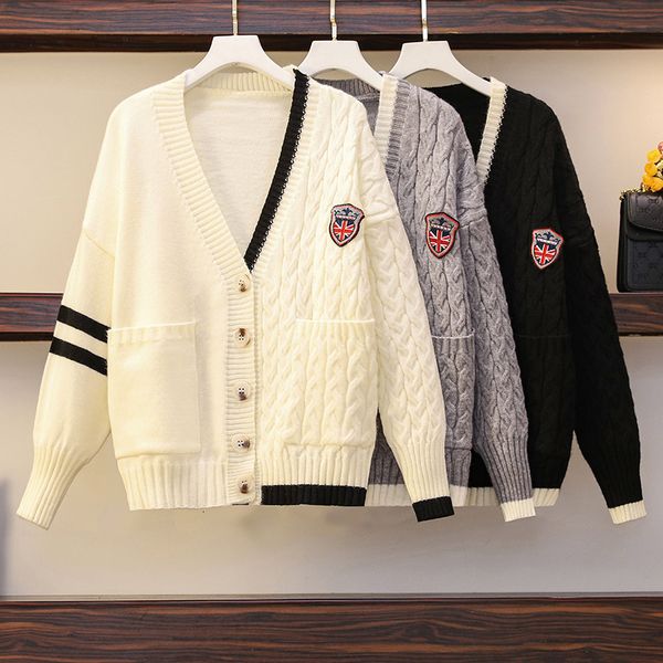 womens sweaters women knitted cardigan spring autumn long sleeve kardigan fashion outwear sweater casual loose cardigans chic 230905, White;black
womens sweaters women knitted cardigan spring autumn long sleeve kardigan fashion outwear sweater casual loose cardigans chic 230905, White;black