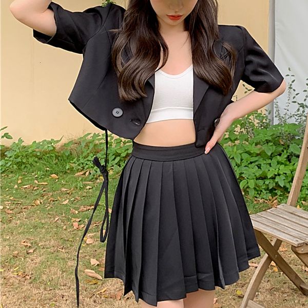 urban dresses fashion short sleeved suit jacket women s short small 2023 summer loose tie high waist skirt office clothes women 230906, White;black
urban dresses fashion short sleeved suit jacket women s short small 2023 summer loose tie high waist skirt office clothes women 230906, White;black