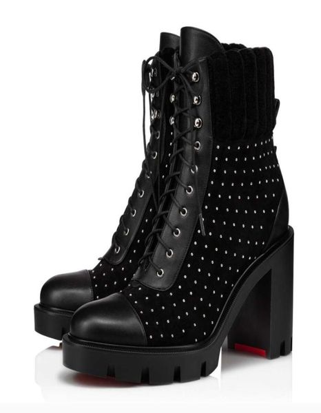 elegant winter women ankle boot luxury designer shoes for woman high bootie dakita studded suede lug boots lace-up chunky heeled platform ru, Black
elegant winter women ankle boot luxury designer shoes for woman high bootie dakita studded suede lug boots lace-up chunky heeled platform ru, Black