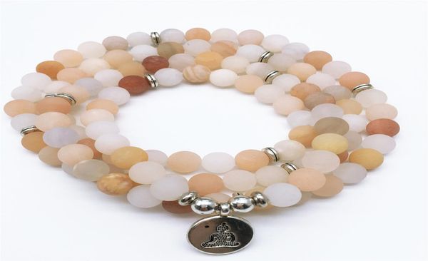 108 mala beads matte aventurine mala necklaceprayer buddhist mala braceletyoga gift7155926, Silver
108 mala beads matte aventurine mala necklaceprayer buddhist mala braceletyoga gift7155926, Silver