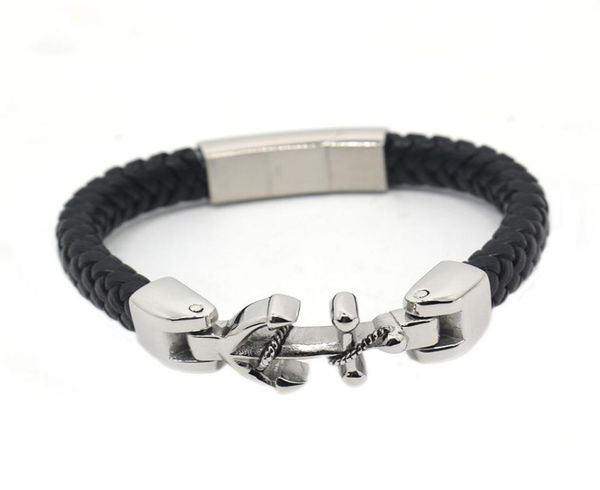 stainless steel anchor bracelet new man stainless steel genuine leather bracelet ship anchor black bracelet jewelry gifts1900316, Golden;silver
stainless steel anchor bracelet new man stainless steel genuine leather bracelet ship anchor black bracelet jewelry gifts1900316, Golden;silver