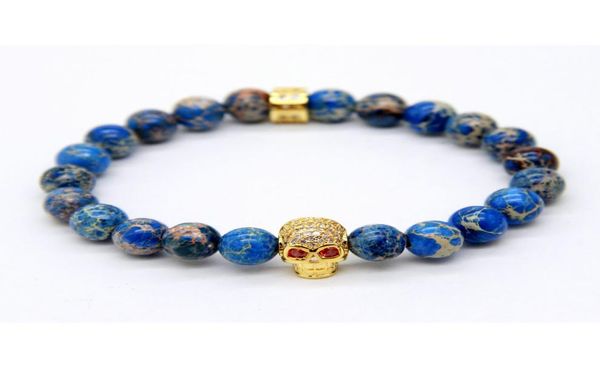 1pcs retail mens jewelry 8mm natural stone beads with micro inlay zircon skull bracelets5107138, Golden;silver
1pcs retail mens jewelry 8mm natural stone beads with micro inlay zircon skull bracelets5107138, Golden;silver
