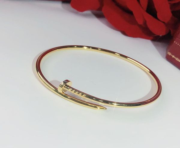 s925 sterling silver screw nails classic bracelet gold bracelets punk for women gift superior quality jewelry bangle9713962, Black
s925 sterling silver screw nails classic bracelet gold bracelets punk for women gift superior quality jewelry bangle9713962, Black