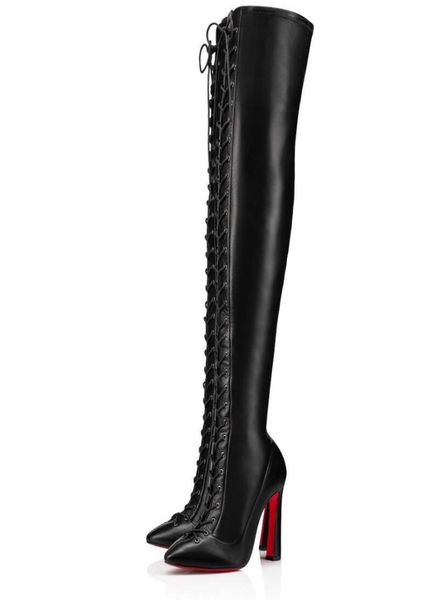 winter brands anjeltall boot women stretch nappa leather fashion booty over-knee-boots lace up luxury booties party,dress,evening eu35-44552, Black
winter brands anjeltall boot women stretch nappa leather fashion booty over-knee-boots lace up luxury booties party,dress,evening eu35-44552, Black