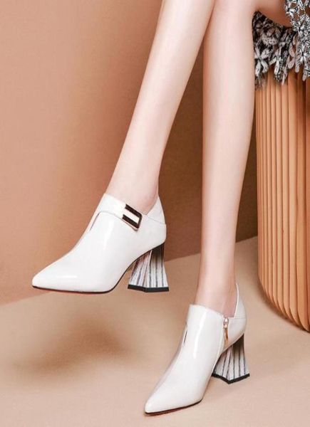 2020 spring fall women039s shoes woman high heels soft leather pointed toe women pumps square buckle sticker sock white bl9397337, Black
2020 spring fall women039s shoes woman high heels soft leather pointed toe women pumps square buckle sticker sock white bl9397337, Black