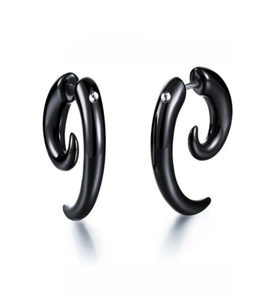 stud punk black spiral earring for men women hiphop jewelry brinco masculino kpop kolczyki accessories whole4443298, Golden;silver
stud punk black spiral earring for men women hiphop jewelry brinco masculino kpop kolczyki accessories whole4443298, Golden;silver