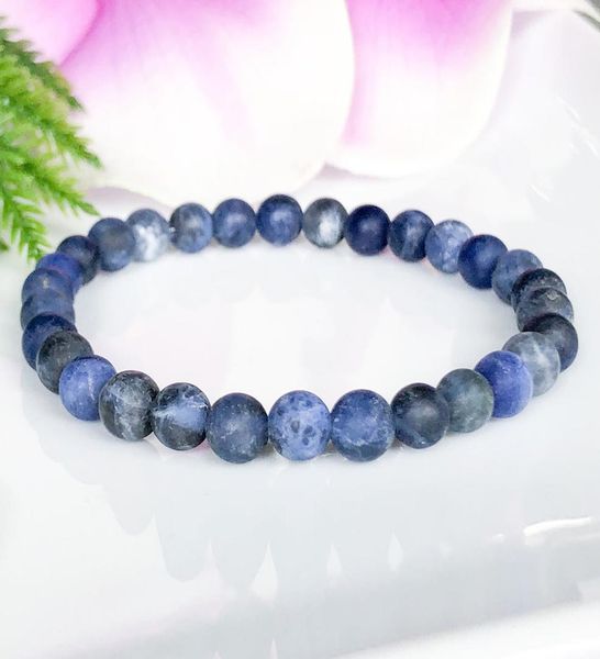 mg1110 6mm matte sodalite bracelet simple design womens yoga energy bracelet calming meditation bracelet throat chakra emotional 5266059, Black
mg1110 6mm matte sodalite bracelet simple design womens yoga energy bracelet calming meditation bracelet throat chakra emotional 5266059, Black
