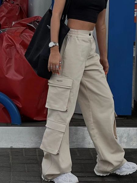 womens pants capris stitching pocket overalls women retro fashion loose wide leg street hiphop girl y2k clothing baggy 230905, Black;white
womens pants capris stitching pocket overalls women retro fashion loose wide leg street hiphop girl y2k clothing baggy 230905, Black;white