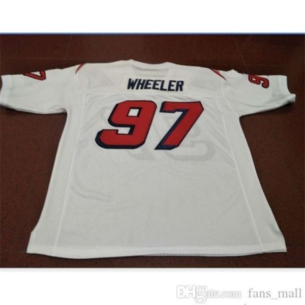 custom men football #97 mark wheeler game worn retro jersey with team men college jersey size s-5xl or custom any name or number jersey, Black
custom men football #97 mark wheeler game worn retro jersey with team men college jersey size s-5xl or custom any name or number jersey, Black