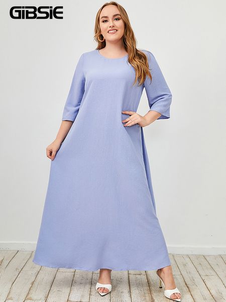 plus size dresses gibsie size solid basic oneck aline dres spring summer 34 sleeve maxi 3xl 4xl ladies casual swing dress 230905, Black
plus size dresses gibsie size solid basic oneck aline dres spring summer 34 sleeve maxi 3xl 4xl ladies casual swing dress 230905, Black