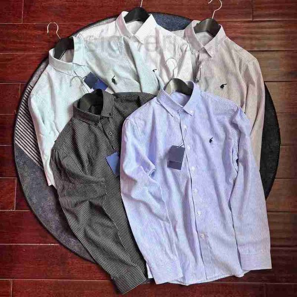 men's casual shirts designer early autumn new oxford stripe shirt pony embroidery basic business simple polo long sleeve men wzez, White;black
men's casual shirts designer early autumn new oxford stripe shirt pony embroidery basic business simple polo long sleeve men wzez, White;black