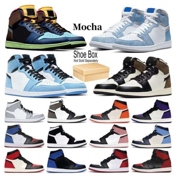 jumpman 1 new 1s basketball shoes men women black white heritage bred patent university blue hype royal dark mocha shadow mens trainer sport
jumpman 1 new 1s basketball shoes men women black white heritage bred patent university blue hype royal dark mocha shadow mens trainer sport