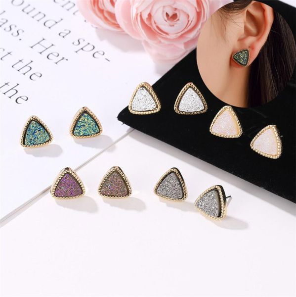 women triangle druzy stud earrings for girls resin stone gold earring female fashion jewelry gift in bulk4033535, Golden;silver
women triangle druzy stud earrings for girls resin stone gold earring female fashion jewelry gift in bulk4033535, Golden;silver