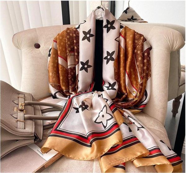 brand silk scarf for women shawls wraps fashion large size soft beach stoles foulard echarpe hijabs 180x90cm4278559, Blue;gray
brand silk scarf for women shawls wraps fashion large size soft beach stoles foulard echarpe hijabs 180x90cm4278559, Blue;gray