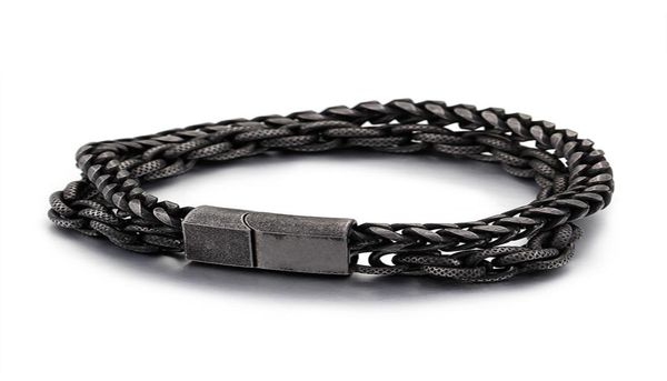 punk rock vintage matte 316 stainless steel double layer link chain bracelets men039s hip hop biker hand chain bracelet bangle 8954802, Black
punk rock vintage matte 316 stainless steel double layer link chain bracelets men039s hip hop biker hand chain bracelet bangle 8954802, Black