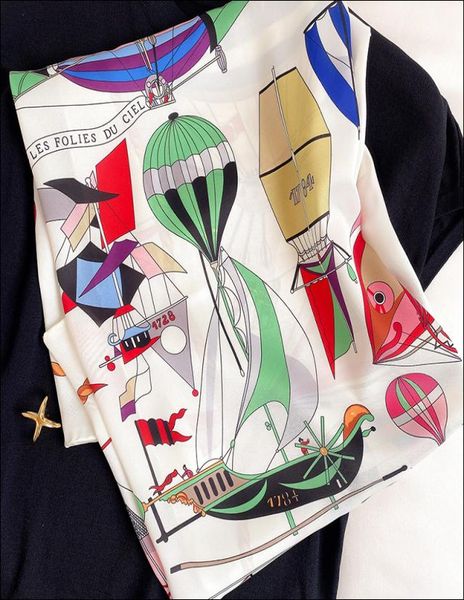 silk neck scarf foulard satin scarf female silk head scarves for ladies hand rolled scarf 90 foulard luxe curling les folies du ci9520575, Blue;gray
silk neck scarf foulard satin scarf female silk head scarves for ladies hand rolled scarf 90 foulard luxe curling les folies du ci9520575, Blue;gray