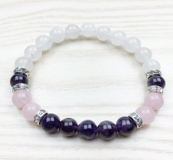 sn1029 fashion healing amethyst bracelet wrist mala yoga gift for girls natural stone jewelry rose quartz snow quartz bracelet5990746, Black
sn1029 fashion healing amethyst bracelet wrist mala yoga gift for girls natural stone jewelry rose quartz snow quartz bracelet5990746, Black