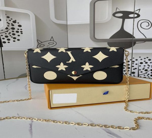 shoulder bag felicie pochette dove black empreinte leather with bold cream flower print envelope detachable gold chain 3 multi clu5150724
shoulder bag felicie pochette dove black empreinte leather with bold cream flower print envelope detachable gold chain 3 multi clu5150724