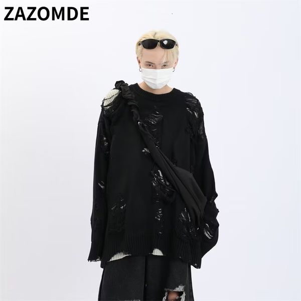 men's sweaters zazomde autumn winter design hole sweater men o neck longsleeve hip hop knitted jumpers fashion trends loose pullover 23, White;black
men's sweaters zazomde autumn winter design hole sweater men o neck longsleeve hip hop knitted jumpers fashion trends loose pullover 23, White;black