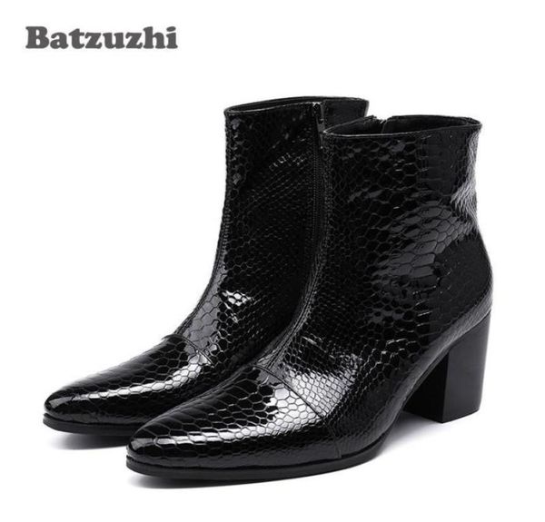 7cm high heels men boots pointed toe black leather boots men handsome ankle boots for men wedding party size 38467849565
7cm high heels men boots pointed toe black leather boots men handsome ankle boots for men wedding party size 38467849565