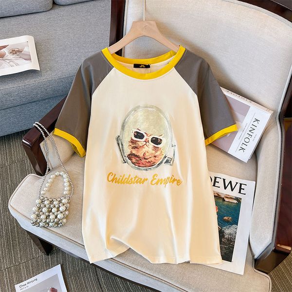 women's plus size tshirt 150kg bust 153 summer loose cat contrast tshirt short sleeve apricot 5xl 6xl 7xl 8xl 9xl 230905, Black
women's plus size tshirt 150kg bust 153 summer loose cat contrast tshirt short sleeve apricot 5xl 6xl 7xl 8xl 9xl 230905, Black