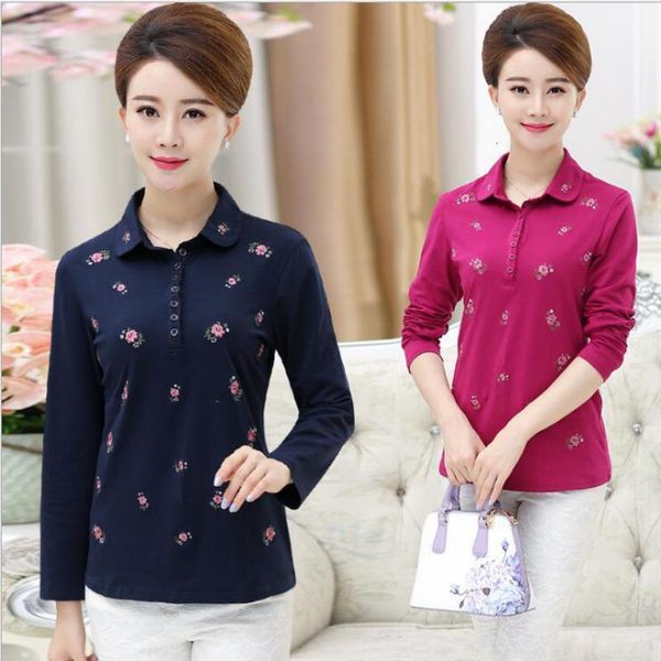 women's polos cotton women polo shirt spring autumn size l4xl female embroidered long sleeve tee ladies turndown collar k49 230905, White
women's polos cotton women polo shirt spring autumn size l4xl female embroidered long sleeve tee ladies turndown collar k49 230905, White