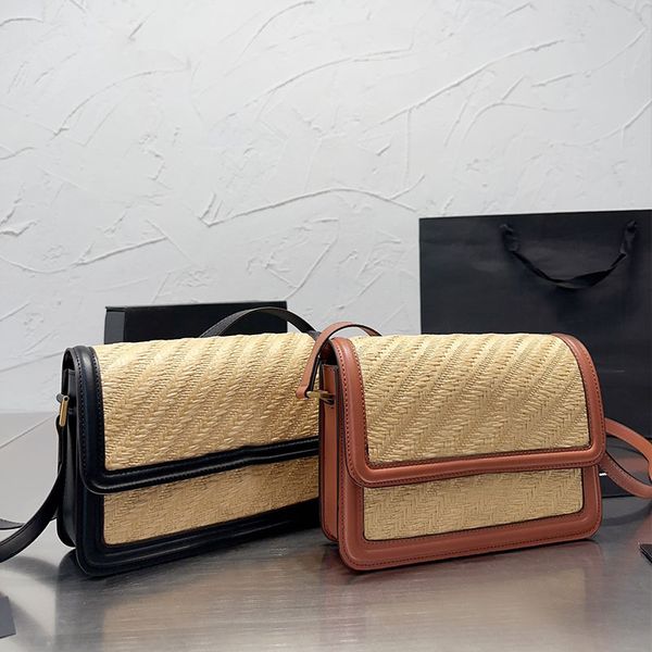 designer tofu box bag straw woven crossbody bags fashion letter buckle handbag canvas genuine leather patchwork messenger purse
designer tofu box bag straw woven crossbody bags fashion letter buckle handbag canvas genuine leather patchwork messenger purse