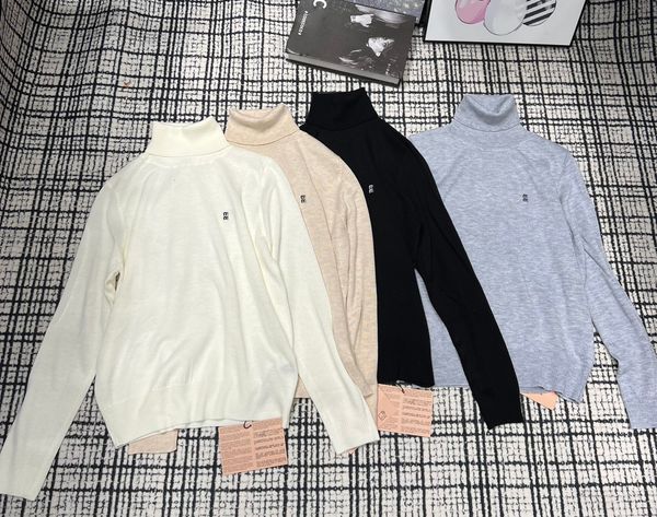 women's knits letter high neck knit bottoming shirt sping autumn fashion knit pullovers, White
women's knits letter high neck knit bottoming shirt sping autumn fashion knit pullovers, White