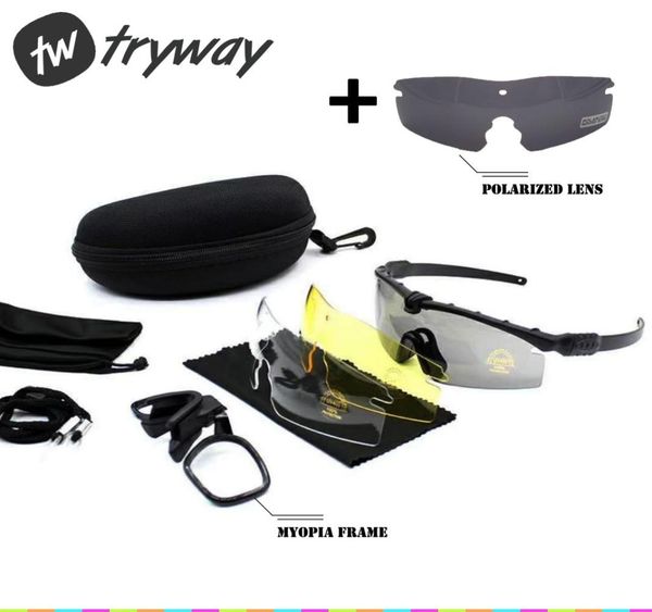 Image of Tactical goggles SI M 3.0 Ballistic Army MYOPIA Frame Polarized gafas Airsoft Combat Wargame shooting Paintball glasses J12108804587