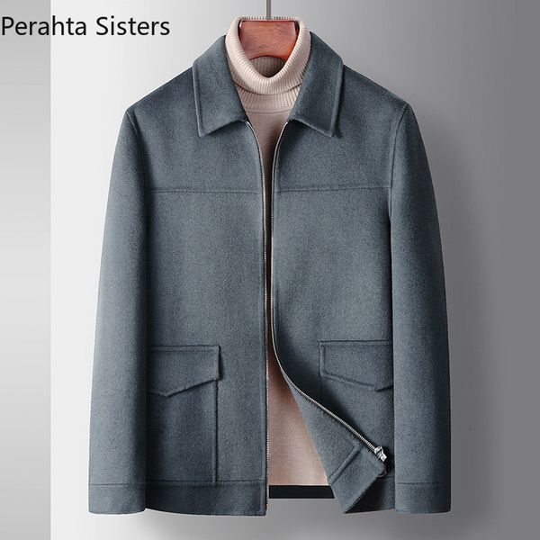 mens jackets brand doublesided wool jacket for men autumn winter solid zipper smart casual coat business clothing 230905, Black;brown
mens jackets brand doublesided wool jacket for men autumn winter solid zipper smart casual coat business clothing 230905, Black;brown