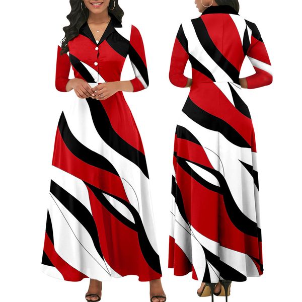 fashion new fashion women party dresses 2023 summer women's v-neck shirts beautiful flora printed dress with 3/4 sleeve 11563, White;black
fashion new fashion women party dresses 2023 summer women's v-neck shirts beautiful flora printed dress with 3/4 sleeve 11563, White;black