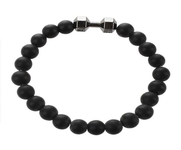 black matte stone dumbbell bracelet fitness motivation fit gym fashion gift black/gun black1244859, Golden;silver
black matte stone dumbbell bracelet fitness motivation fit gym fashion gift black/gun black1244859, Golden;silver
