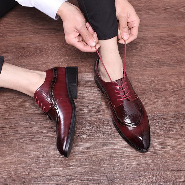dress shoes italian leather men fashion business casual pointed toe wedding flat party 230905, Black
dress shoes italian leather men fashion business casual pointed toe wedding flat party 230905, Black