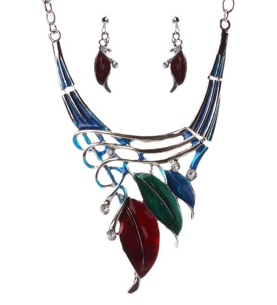 leaf style alloy enamel necklace earrings set 5 colors leaves womens statement necklaces jewelry sets boho holiday7089882, Silver
leaf style alloy enamel necklace earrings set 5 colors leaves womens statement necklaces jewelry sets boho holiday7089882, Silver