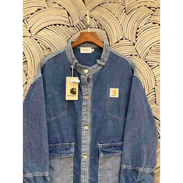 designer men's fashion new high-quality embroidered carharts label stitching design wash old vintage denim jacket couple loose and comf, Black;brown
designer men's fashion new high-quality embroidered carharts label stitching design wash old vintage denim jacket couple loose and comf, Black;brown