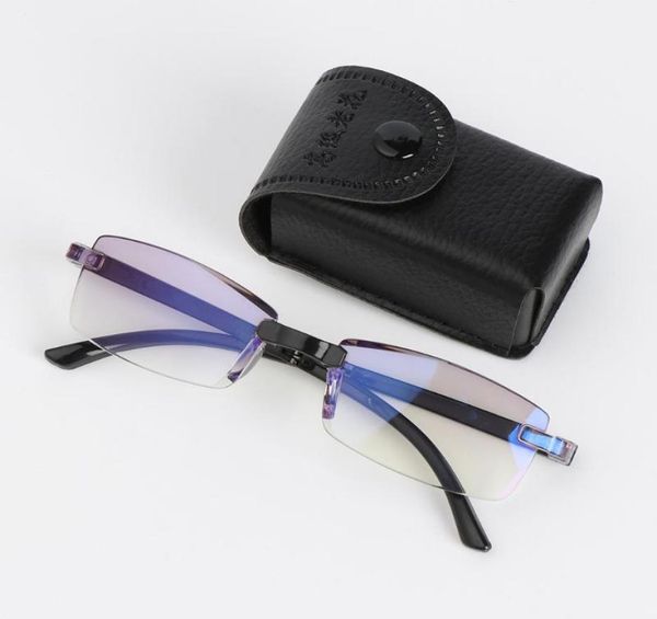 portable folding reading glasses anti blue rays presbyopia eyeglasses antifatigue computer frameless glasses with case5190162, White;black
portable folding reading glasses anti blue rays presbyopia eyeglasses antifatigue computer frameless glasses with case5190162, White;black