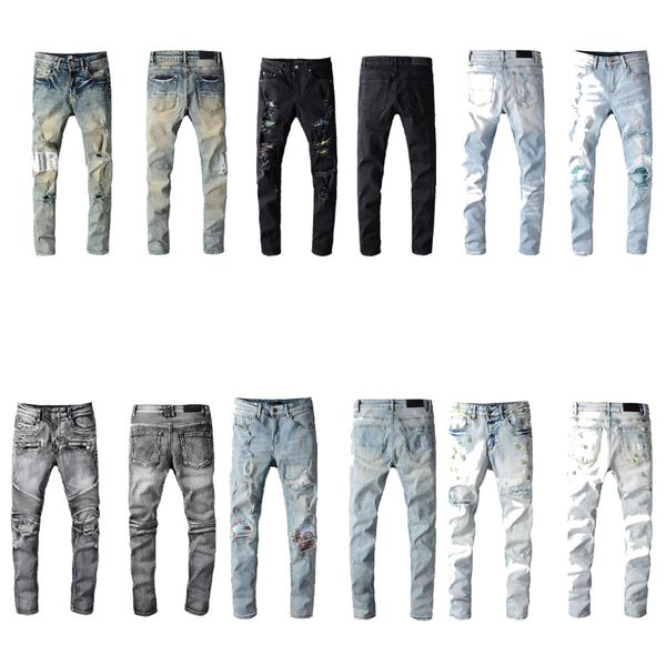 5a 2023 luxurys designers jeans distressed france fashion men's biker hole stretch denim casual jean men skinny pants elasticit 010, Blue
5a 2023 luxurys designers jeans distressed france fashion men's biker hole stretch denim casual jean men skinny pants elasticit 010, Blue
