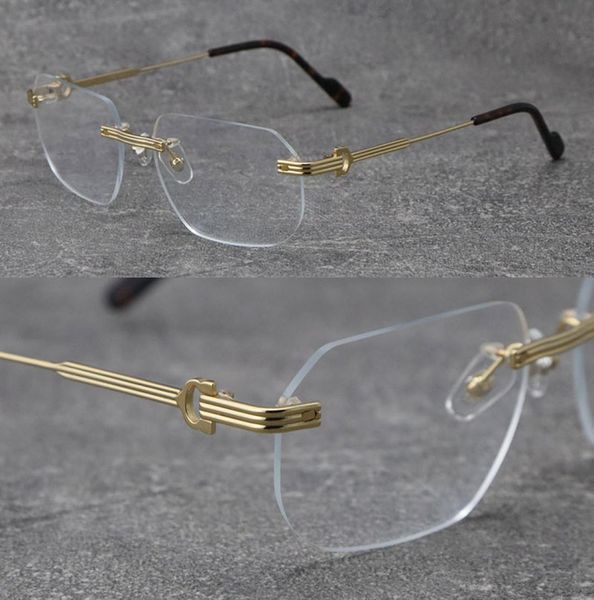 latest fashion men frames sunshade glasses 0271s head composite metal rimless optical frame classic rectangle square 18k gold luxu5236097, Silver
latest fashion men frames sunshade glasses 0271s head composite metal rimless optical frame classic rectangle square 18k gold luxu5236097, Silver