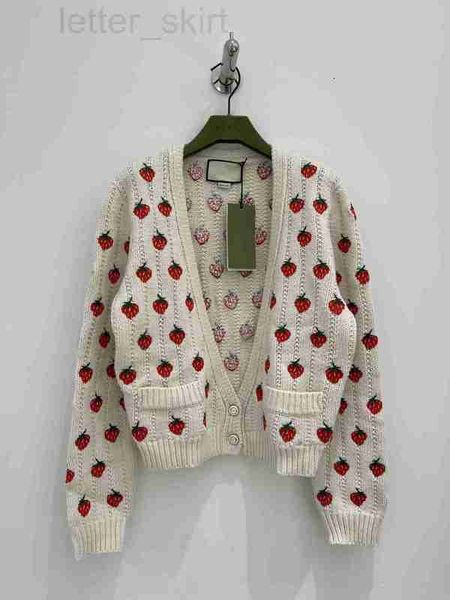 womens knits & tees designer high version strawberry embroidered woolen cardigan korean girls short knitted sweater coat women, White
womens knits & tees designer high version strawberry embroidered woolen cardigan korean girls short knitted sweater coat women, White