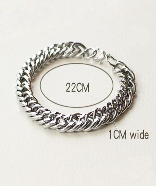 24pcslot silver plated stainless steel bracelets curb cuban chain mens jewellery fashion 22cm long 10mm wide whole 7731200, Golden;silver
24pcslot silver plated stainless steel bracelets curb cuban chain mens jewellery fashion 22cm long 10mm wide whole 7731200, Golden;silver