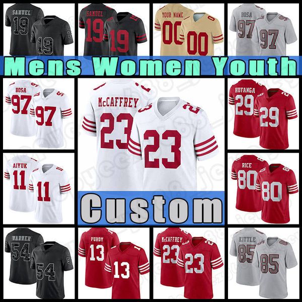 23 christian mccaffrey football jerseys 29 talanoa hufanga george kittle brock purdy niners nick bosa deebo samuel sam darnold ronnie bell b, Black;red
23 christian mccaffrey football jerseys 29 talanoa hufanga george kittle brock purdy niners nick bosa deebo samuel sam darnold ronnie bell b, Black;red
