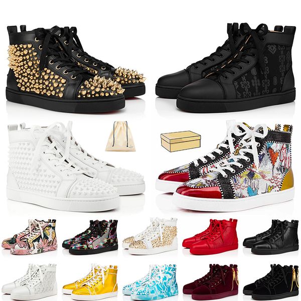 classic famous red designer bottoms rivets shoes luxury brand high sneakers with spikes fashion womens mens pink leather black white loafer
classic famous red designer bottoms rivets shoes luxury brand high sneakers with spikes fashion womens mens pink leather black white loafer