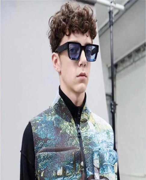 men designer sunglasses millionaire 96006 square black frame blue lens new color summer outdoor avantgarde uv400 le9920636, White;black
men designer sunglasses millionaire 96006 square black frame blue lens new color summer outdoor avantgarde uv400 le9920636, White;black
