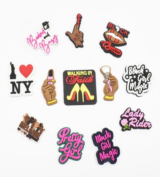 100pcs black magic girl charms for shoe decoration accessories buckcle wirstband bracelet soft rubber buttons8099605, White;pink
100pcs black magic girl charms for shoe decoration accessories buckcle wirstband bracelet soft rubber buttons8099605, White;pink