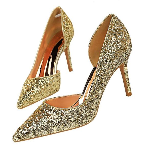 women 8cm high heels glitter low sequins sparkly office pumps lady elegant female wedding bridal scarpins gold shoes sandals8695270, Black
women 8cm high heels glitter low sequins sparkly office pumps lady elegant female wedding bridal scarpins gold shoes sandals8695270, Black