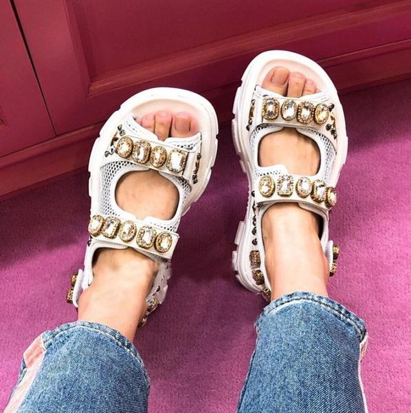 european designer metallic leather crystal sandals flat platform design loafers zapatos mujers hook loop studed sports shoes sum8025821, Black
european designer metallic leather crystal sandals flat platform design loafers zapatos mujers hook loop studed sports shoes sum8025821, Black