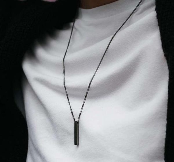 necklace classic rectangle hanger stainless steel black colour cuban for men jewelry poison9082052, Silver
necklace classic rectangle hanger stainless steel black colour cuban for men jewelry poison9082052, Silver