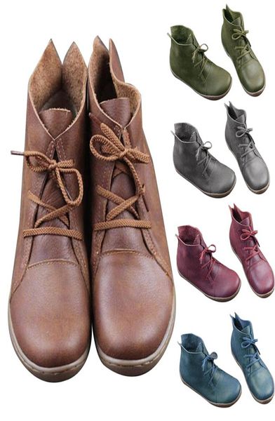women pu leather ankle boots ladies retro shoes woman flats lace up light weight soft bottom sewing women039s shoes new9556633, Black
women pu leather ankle boots ladies retro shoes woman flats lace up light weight soft bottom sewing women039s shoes new9556633, Black