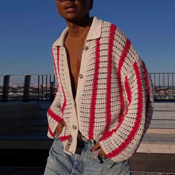 mens sweaters men knitted striped button cardigan coat lapel long sleeve oversize mens wool male autumn and winter personalized sweater 2309, White;black
mens sweaters men knitted striped button cardigan coat lapel long sleeve oversize mens wool male autumn and winter personalized sweater 2309, White;black