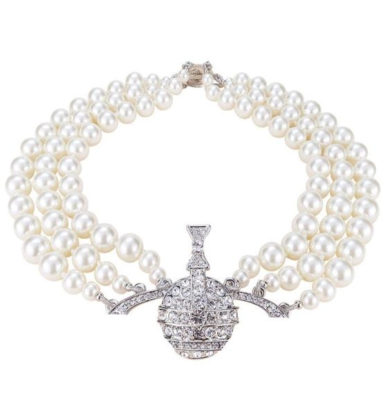 pendant necklaces western of the same multi-layer light luxury pearl full diamond saturn necklace bracelet runway style clavicle chain898912, Silver
pendant necklaces western of the same multi-layer light luxury pearl full diamond saturn necklace bracelet runway style clavicle chain898912, Silver